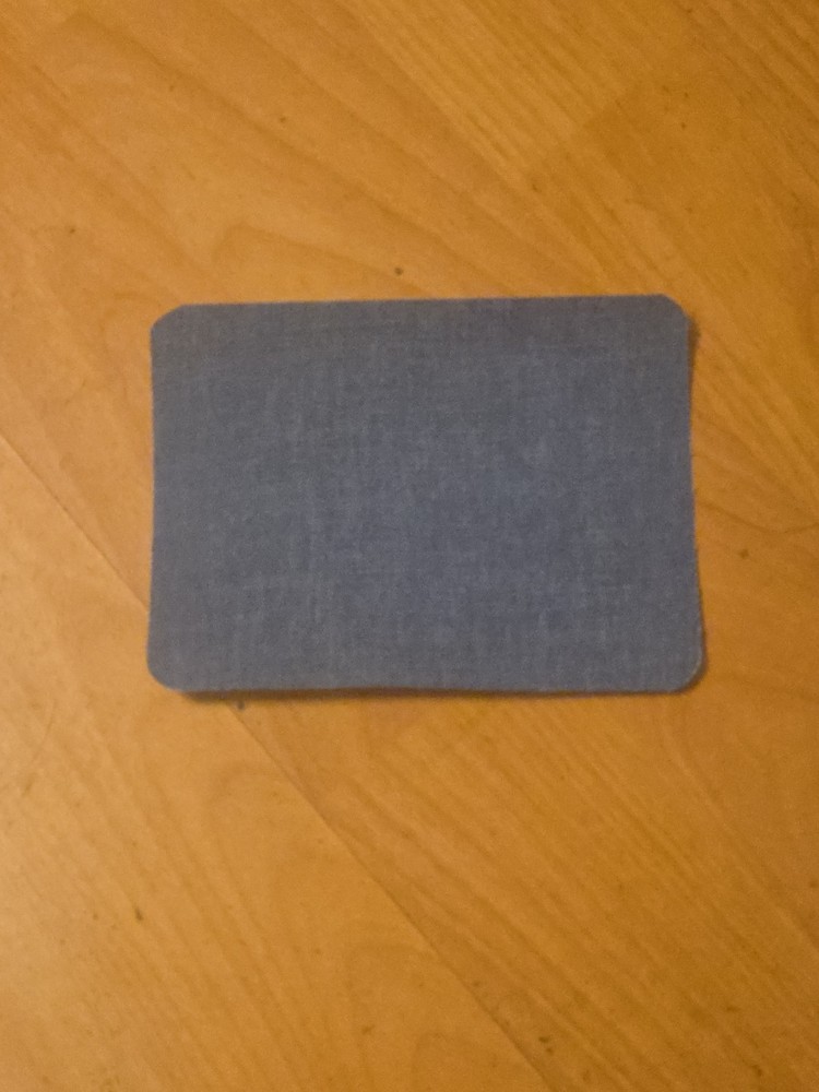 Iron On Denim Patch Semi-light Blue 3.6" x 5"