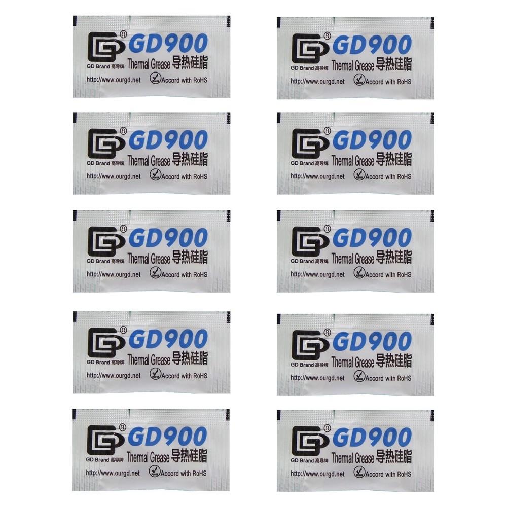 Thermal Paste Grease Heatsink Compound for Computer CPU GPU GD900 10 Soft Packs