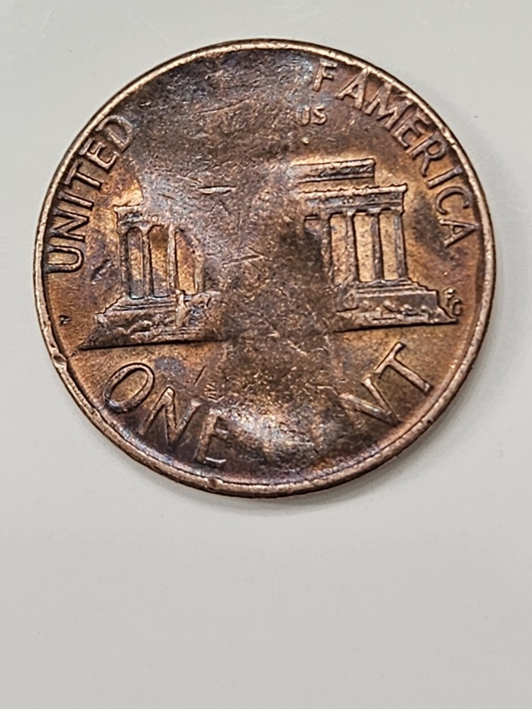 Rare 1973 D - Double Struck, & Struck Through Lincoln Cent