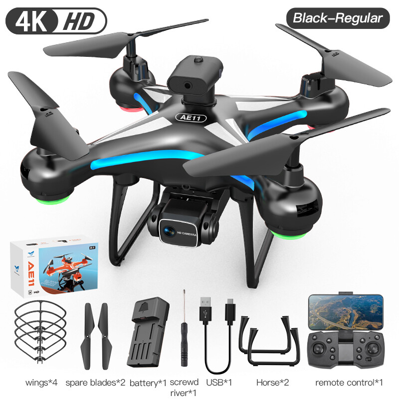 AE11 Drone WIFI FPV Wide Angle 4K HD Dual Camera Obstacle Avoidance Quadcopter