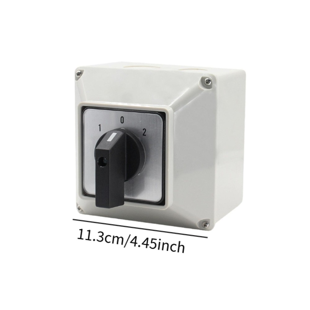 Changeover Switch Universal 3 Position Waterproof Base Box for Power Switch
