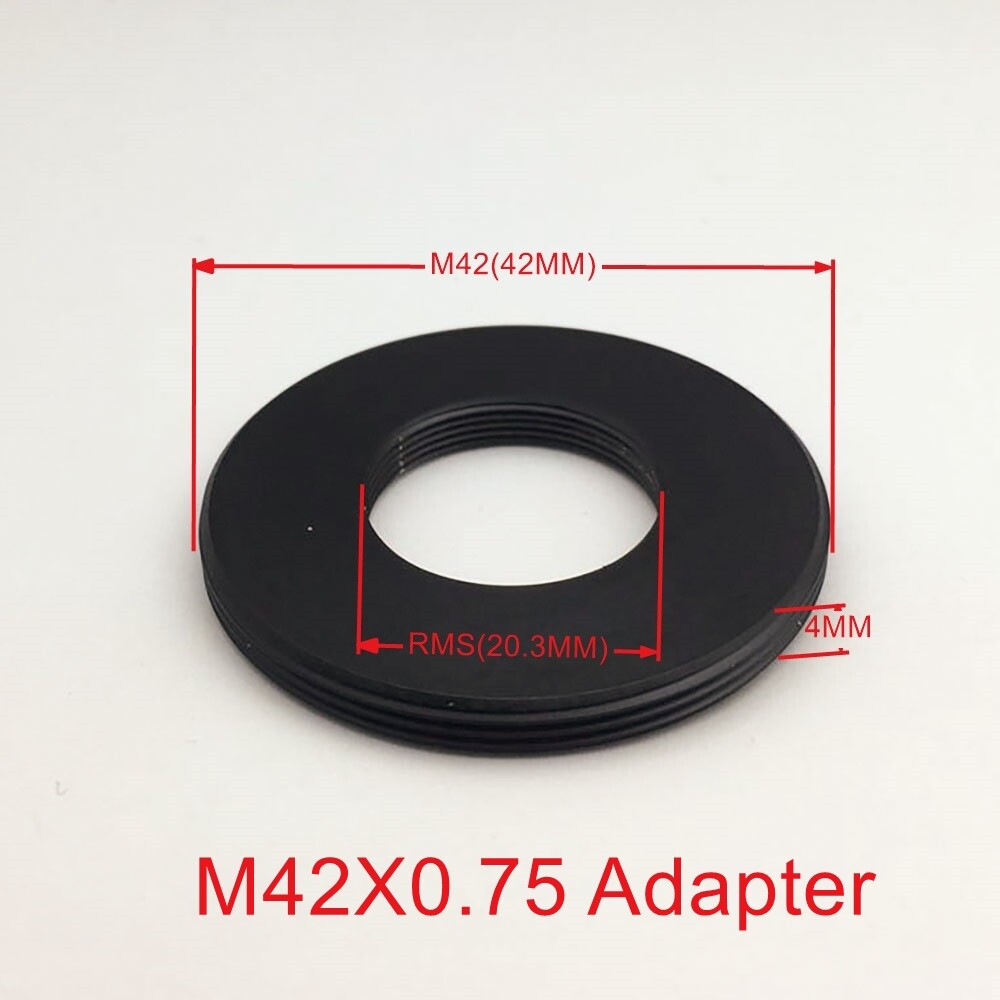 Microscope Objective RMS Thread Transfer to M42 Interface Adapter 1PC