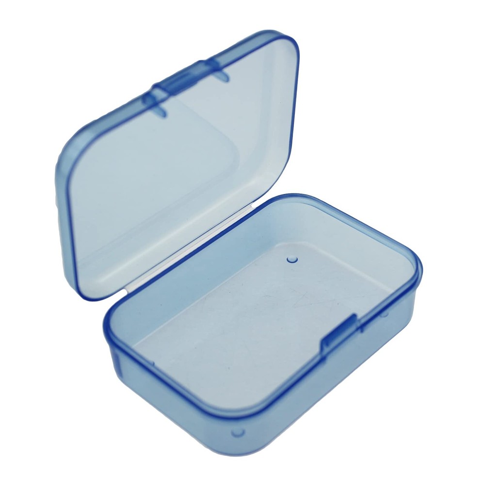 30 Pieces Mini Rectangular Plastic Boxes Empty Storage Organizer Containers w...