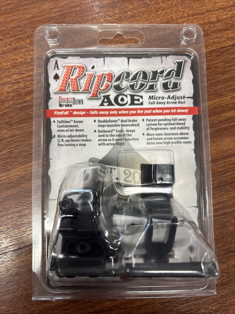 ripcord ace fall away rest LEFT HAND new