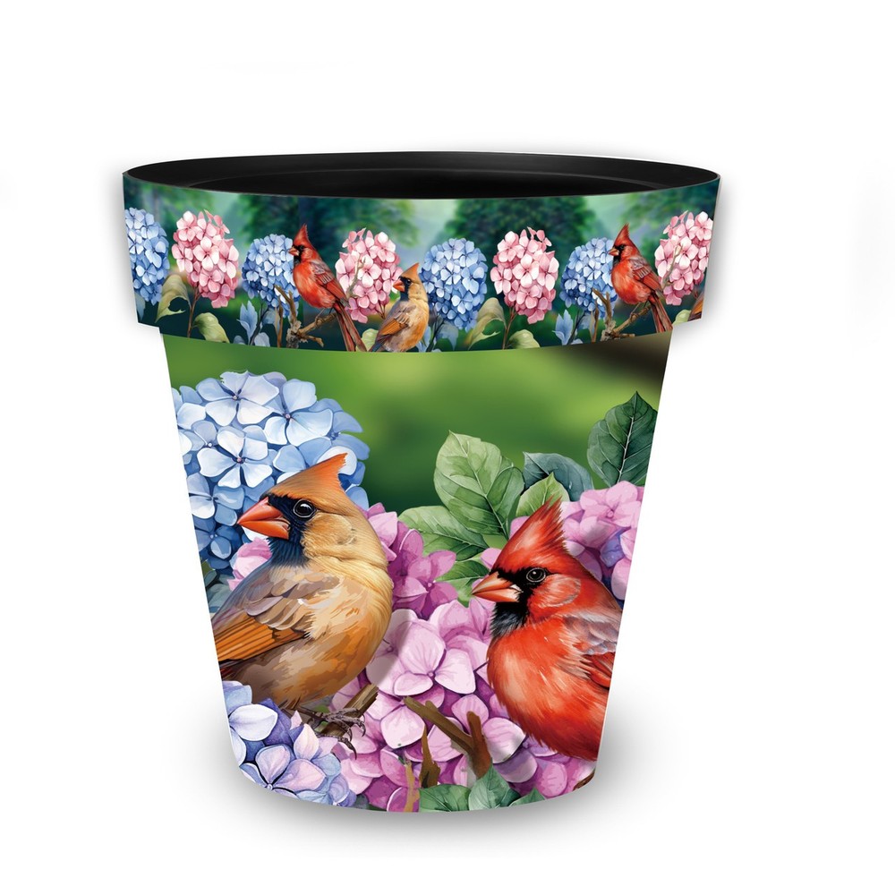 Briarwood Lane Perched Cardinals Medium Planter
