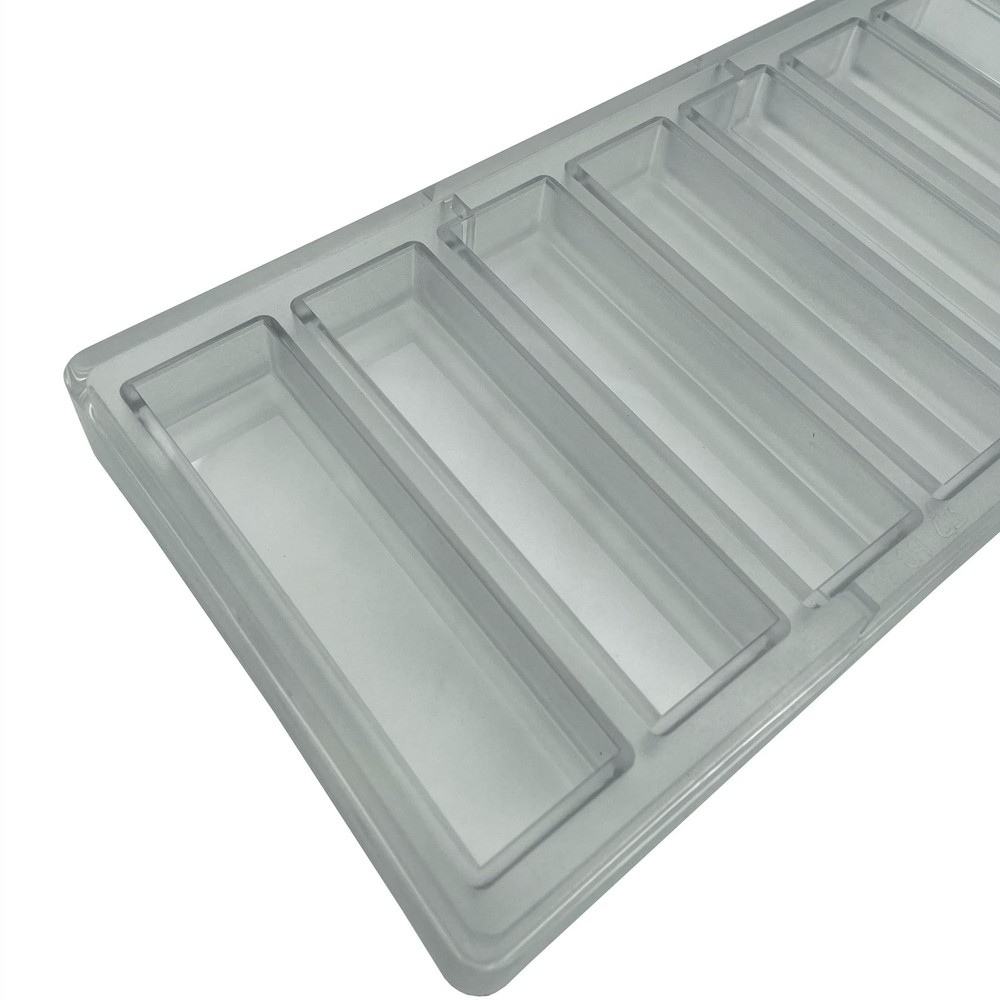 Goldbaking 7 Cavity Chocolate Bar Mold Polycarbonate