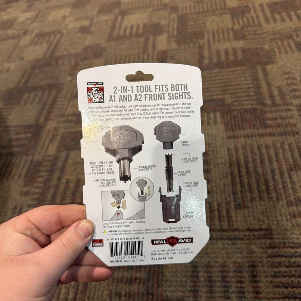 Real Avid Front Sight Adjuster Pro | Fits Both 5-Pin And 4-Pin Front Sights