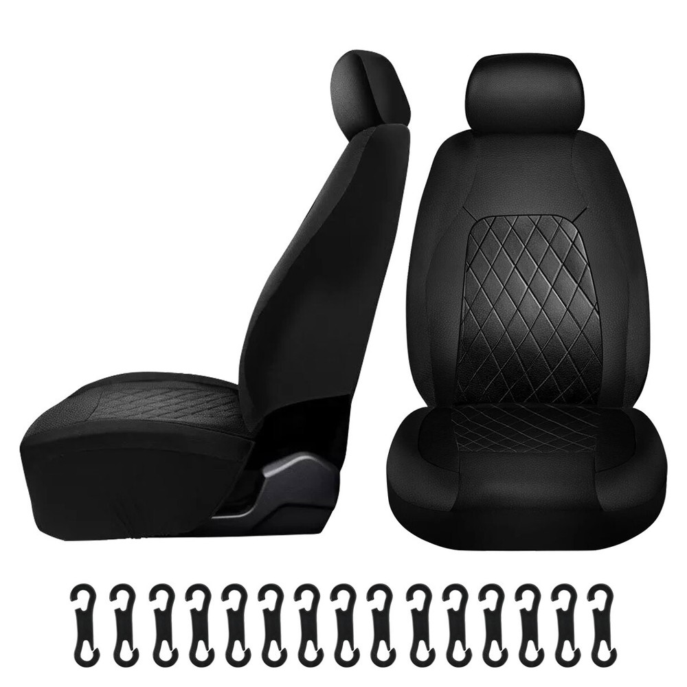 For Honda Element Leather Car Seat Covers Cushion Pad Protector Front Set 2Pcs