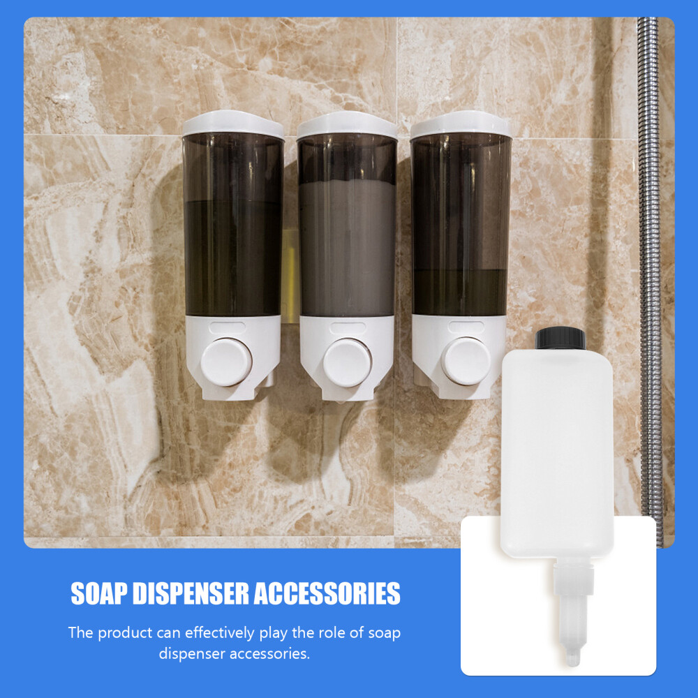 3 Sets Wall Mount Dispenser Pump Replacement Shampoo Bottle Soap Container New