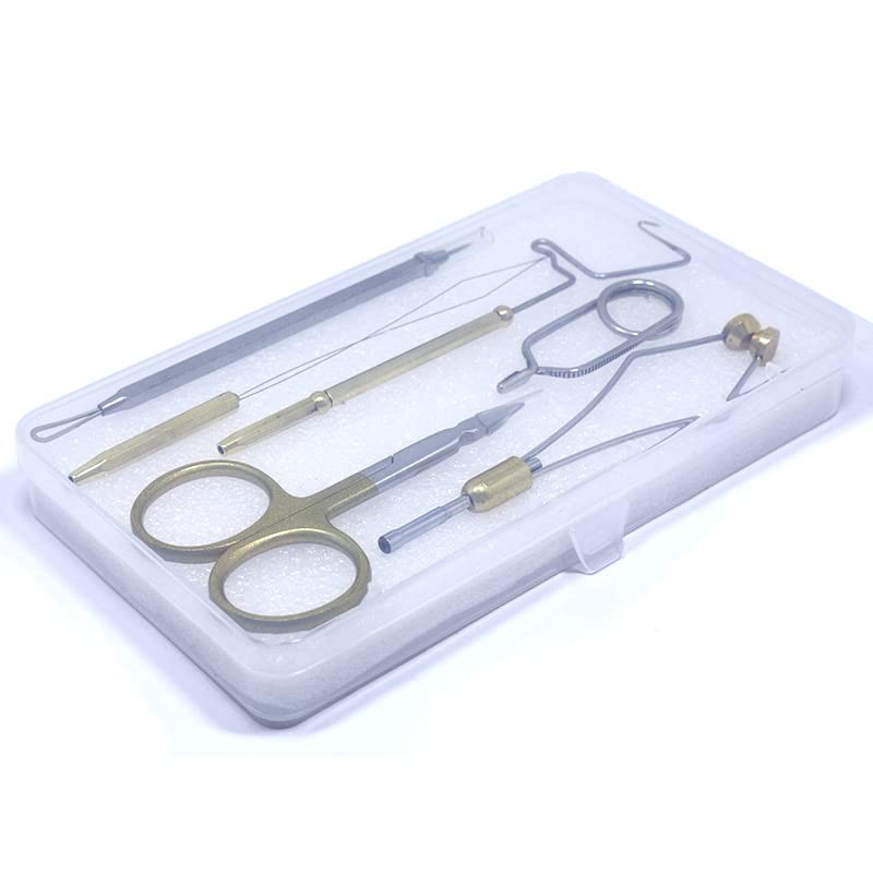 Fly Tying Tools 6PCS Combo Fly Tying Kit Fly Tying Set Fly Tying Tools Set- A