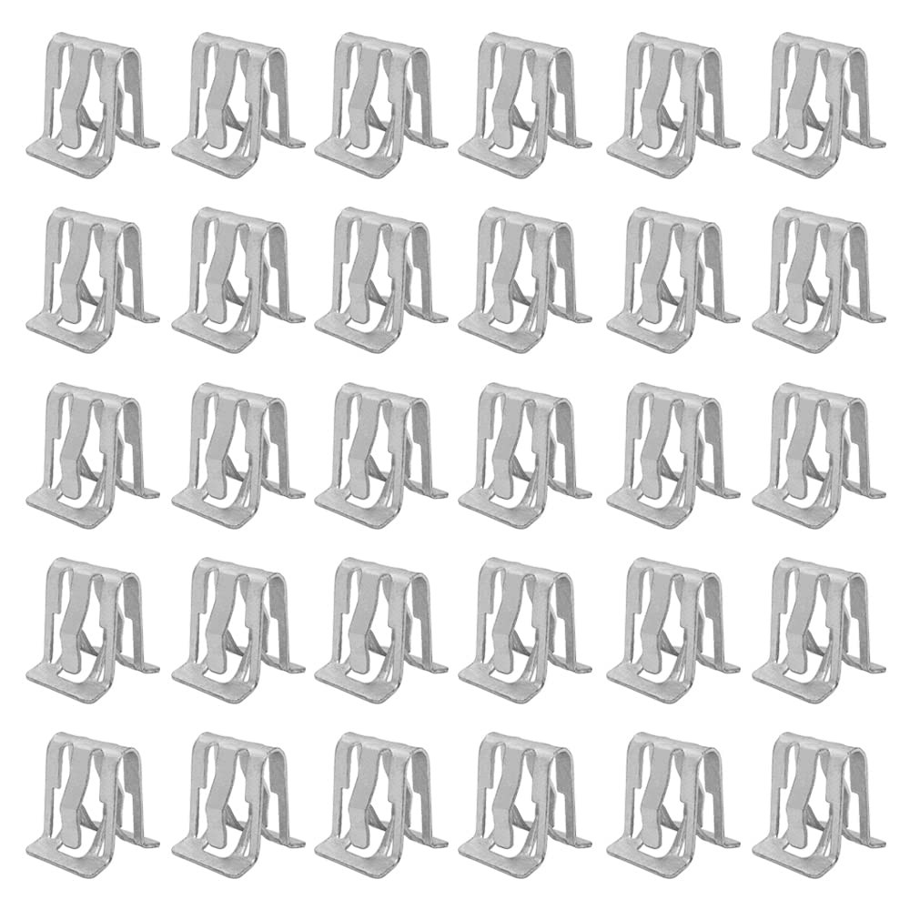 30Pcs GM Interior Trim Clips 1994-2017 - Console Dash One Size, Silver