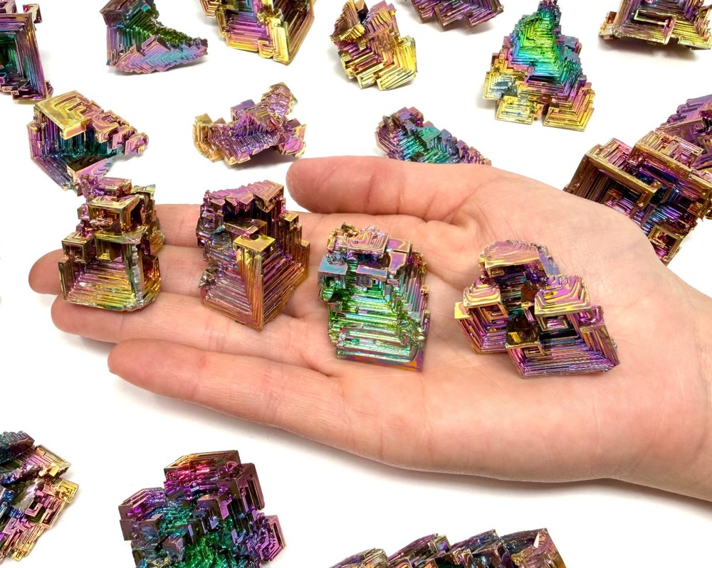 LARGE Bismuth Crystals / Iridescent Rainbow Bismuth Specimens - Choose Size