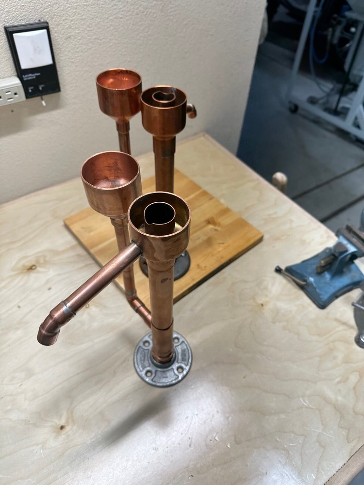 Handcrafted Copper Proofing Parrot for distilling. Fully assembled Free shipping