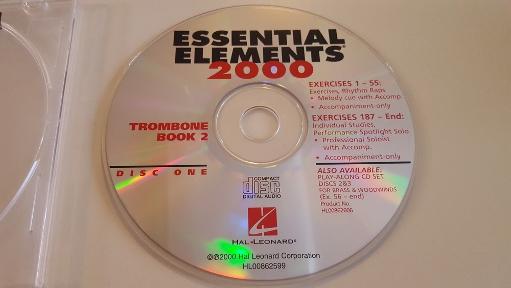 ESSENTIAL ELEMENTS 2000 TROMBONE CD 2 ONLY/MUSIC EDUCATION/BRASS/INSTRUMENTS