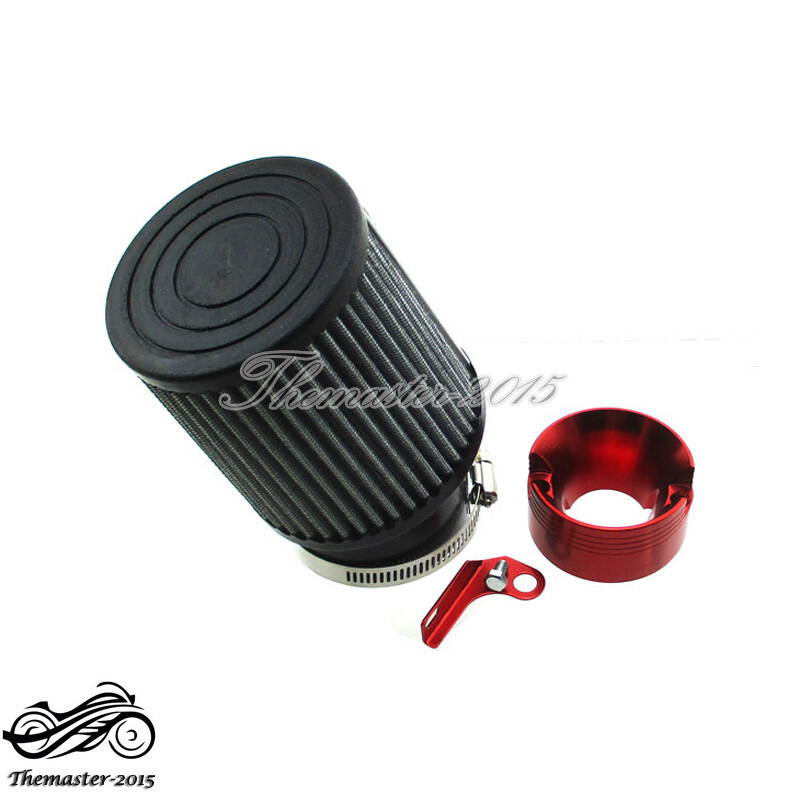Red Air Filter & Adapter Kit For Predator 301cc 420cc GX340 GX390 Clone Engine