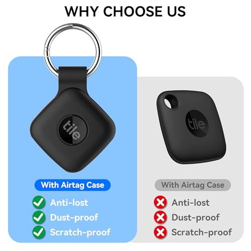 Silicone Case Compatible with Tile Mate 2024, 2 Pack Soft Scratch Black/Red