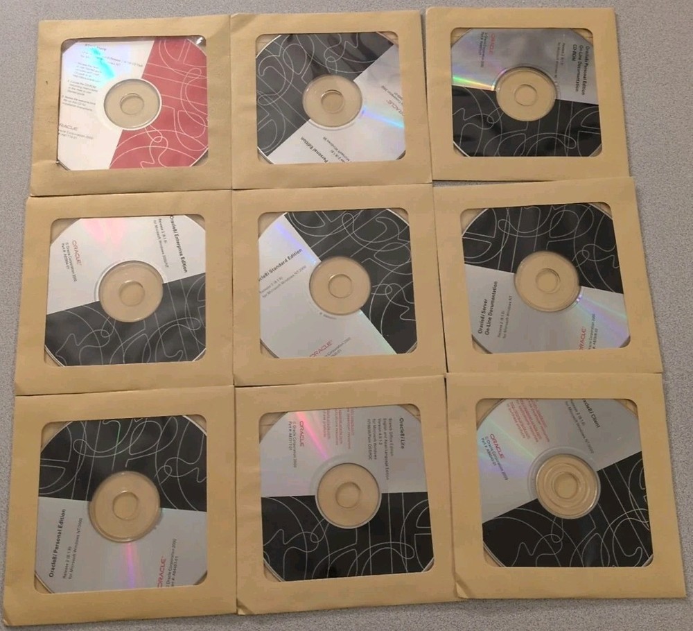 Oracle Database 8i Installation CD Pack Release 2, 8.1.6, Windows NT, 37 Discs