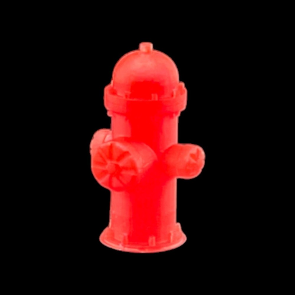Fire Hydrants - Style 2 (5pk) - N Scale 1:160 - Red