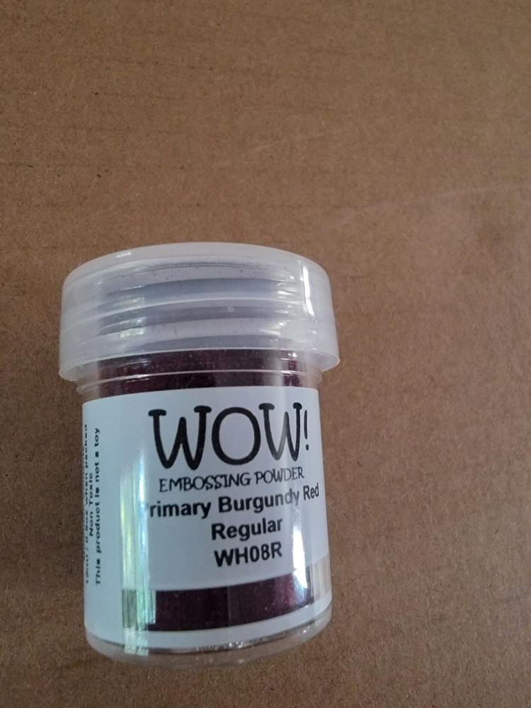 WOW! Embossing Powder 15ml Primary Burgundy Red regular