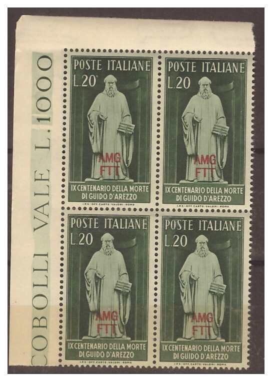 Trieste a 1950 - Guido D'Arezzo Quartina Nuova ** ADF