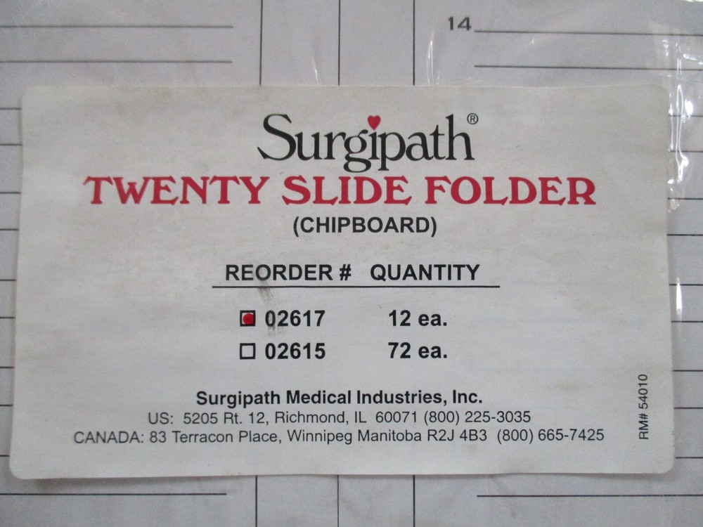 Microscope slide folder
