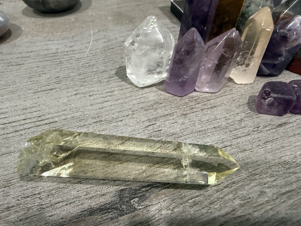 Crystal Display Specimens Amethyst Kyanite Herkimer Assorted Points Collection