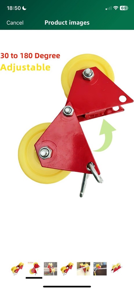 Adjustable Double Wheel Pulley for Fiber Cable