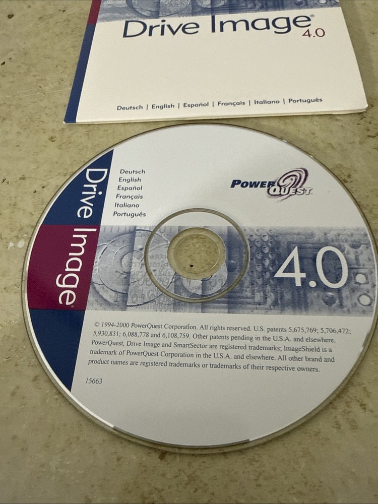 Drive Image 4.0 User Guide Computer Software