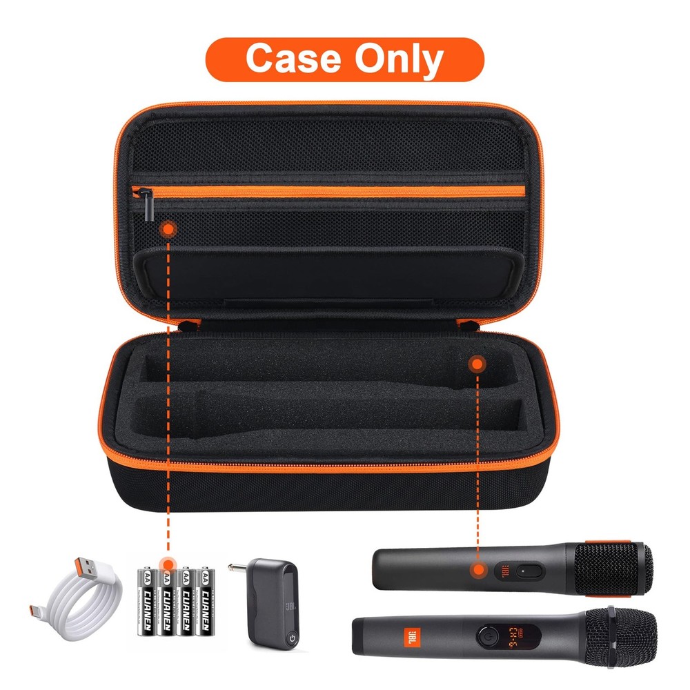 Microphone Case for JBL Wireless Two Microphone System/JBL PartyBox Wireless ...