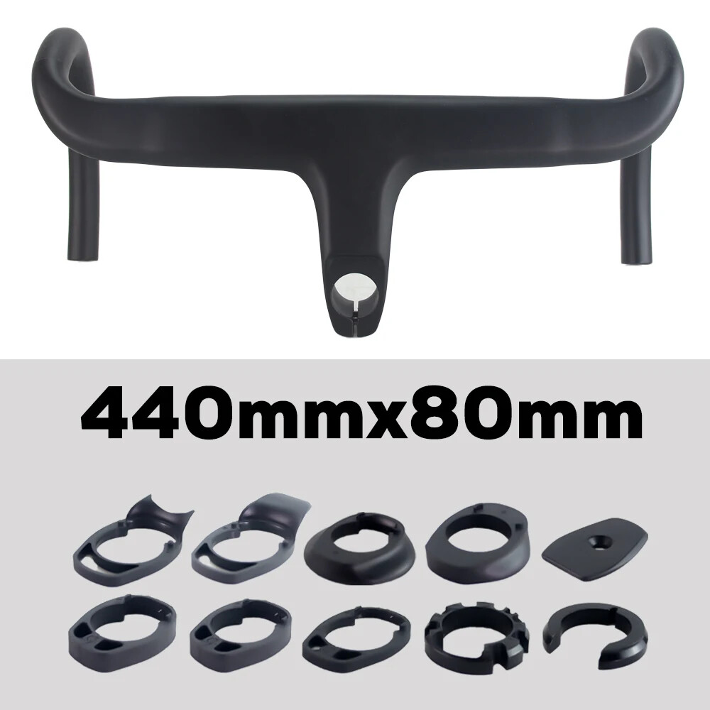 Road Bicycle Integrated Handlebar Carbon Handlebars 28.6mm Internal Routing