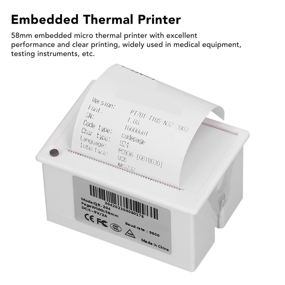 Embedded Thermal Receipt Printer 58mm Micro Thermal Receipt Printer Support USB