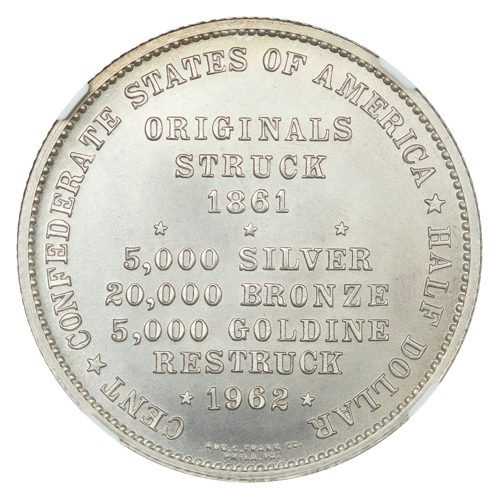 1962 50C Silver CSA Bashlow Restrike NGC MS69 - Other - Impressive Restrike