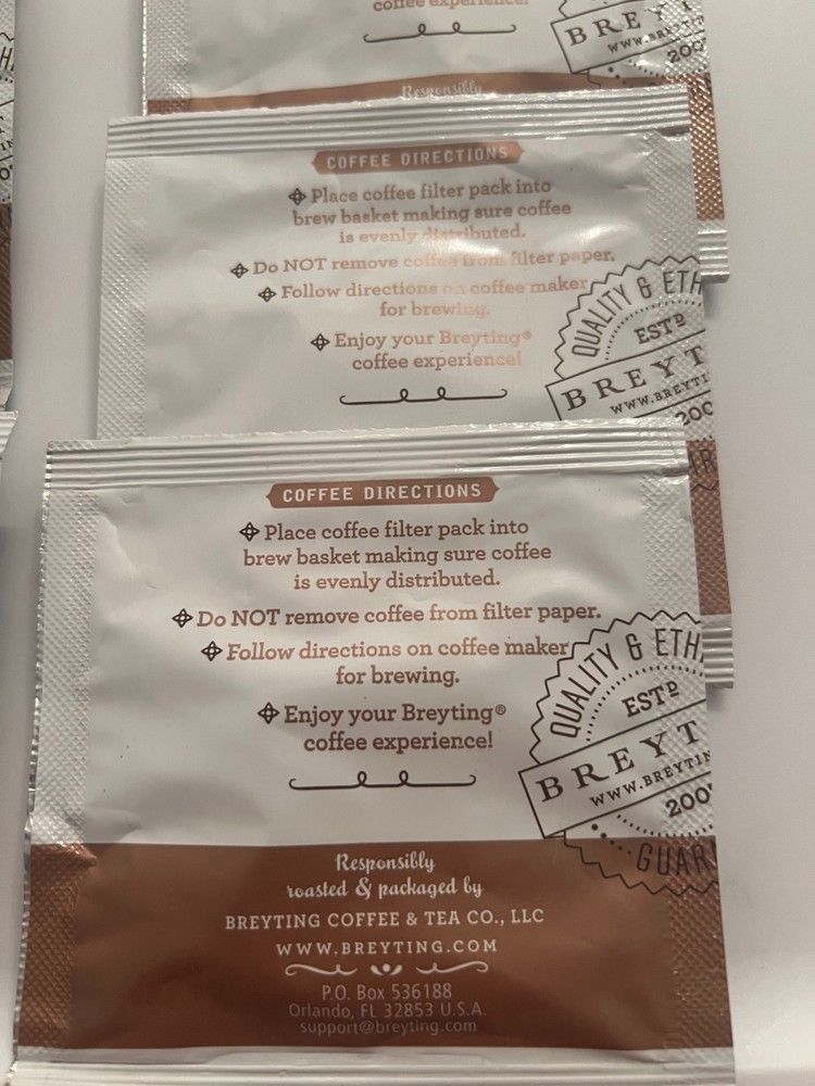 Lot of 14 Breyting Medium Roast Regular Coffee Single Serving Packets