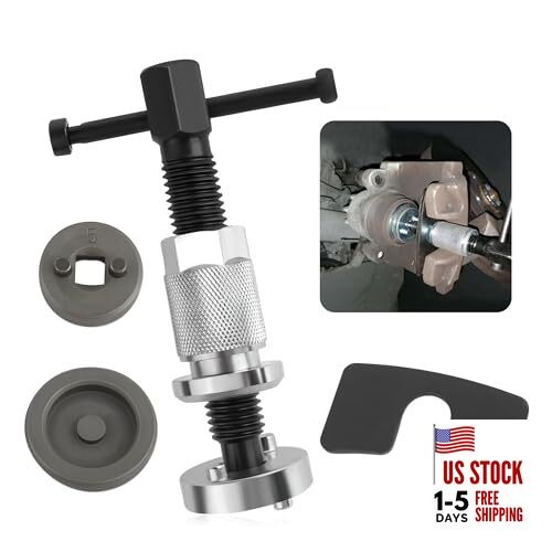 Brake Caliper Compression Tool Set,Chrome-Plated Steel Brake Caliper Tool 5PCS