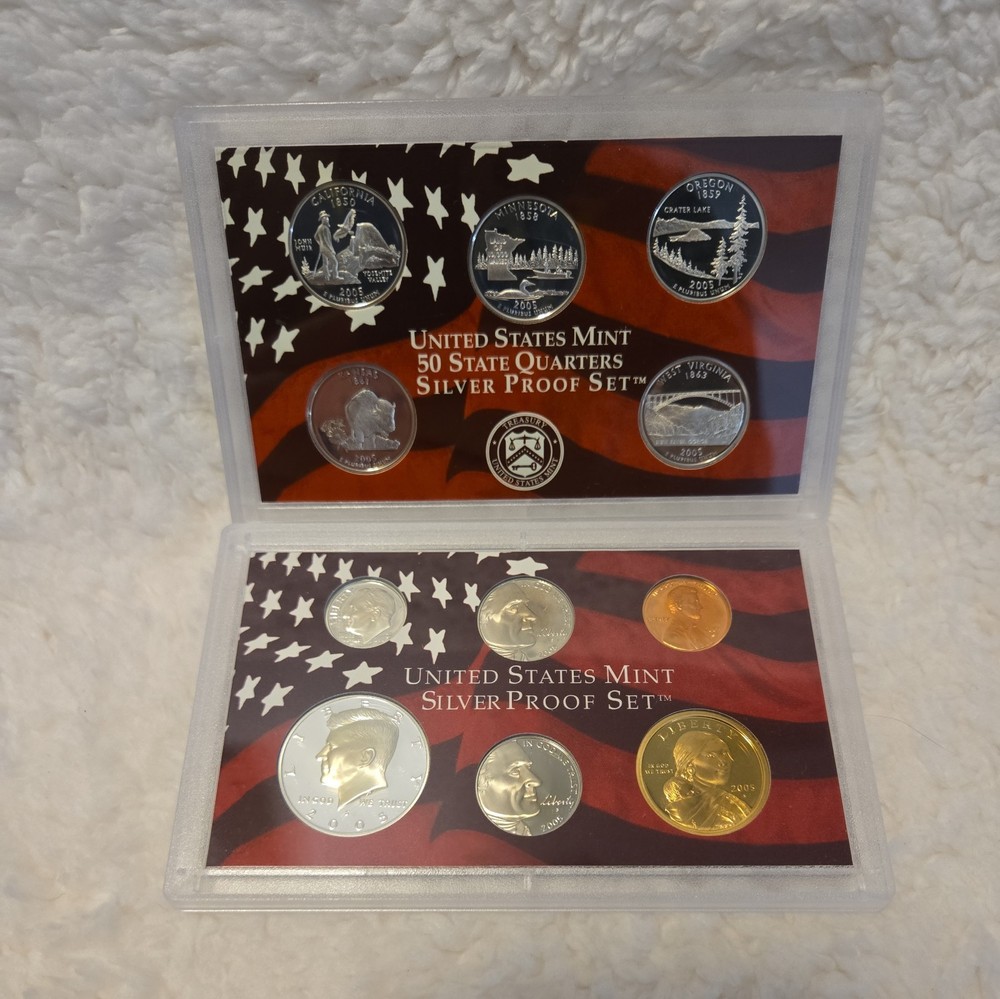 2005 United Stated Mint Silver Proof Set complete with documentation