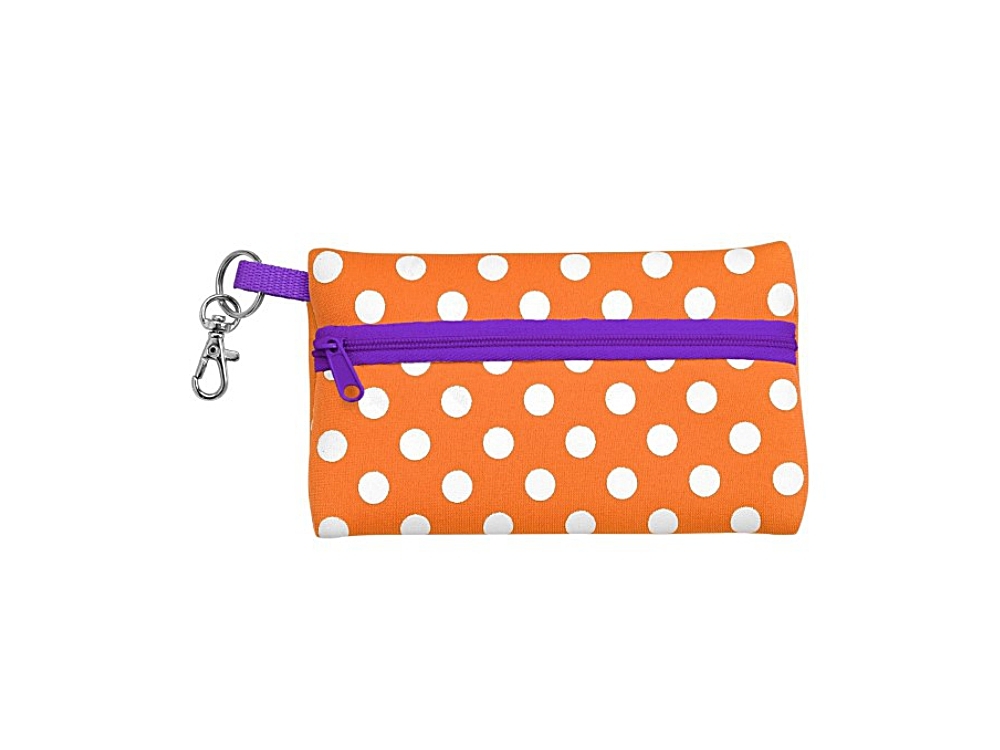 Neoprene Zippered Student ID Case with Key Ring ~ Great Gift Idea!