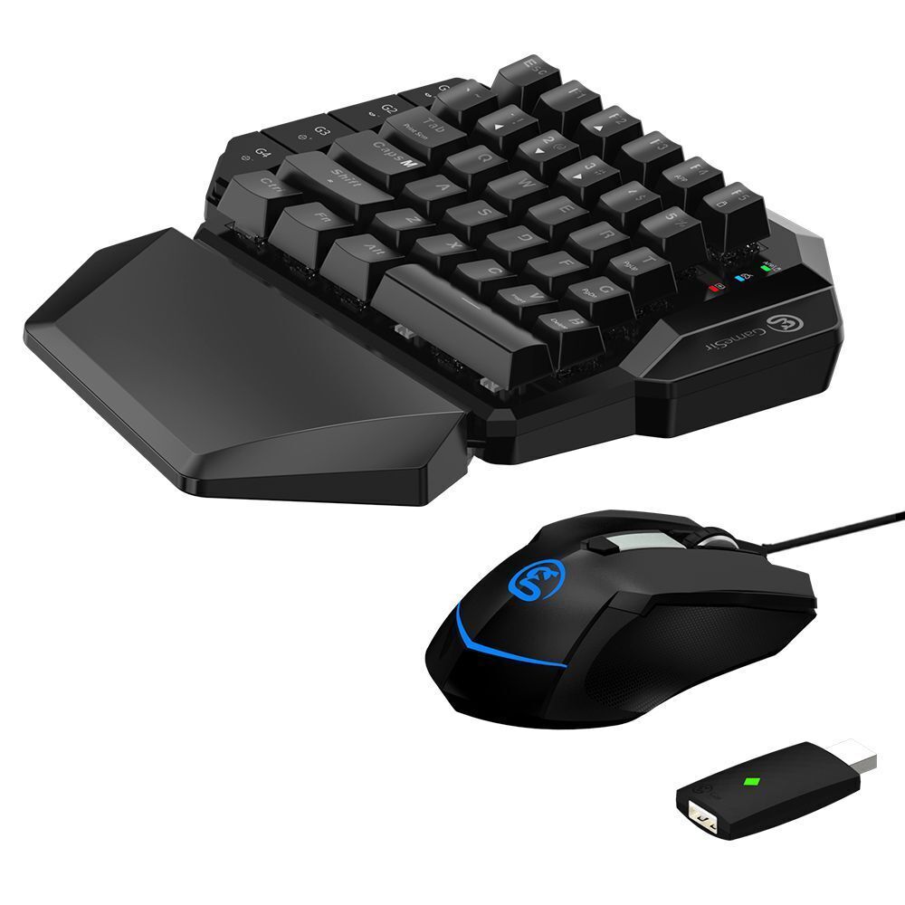 GameSir VX Single Hand Wireless Gaming Keyboard Mouse for PS4 Xbox Switch PC