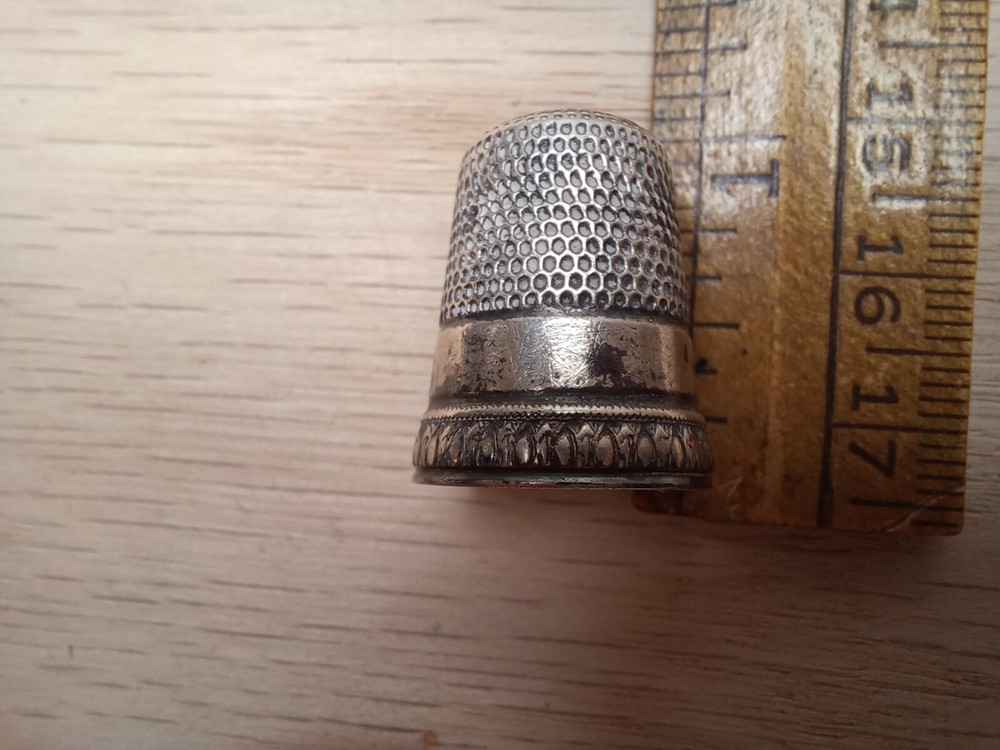 Vintage Sterling Silver Thimble #11 Priscilla Sewing Silver Thimble