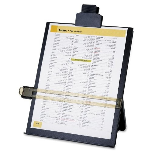 Sparco Copy Holder With Document Clip - 1 Each - Black (SPR38952)
