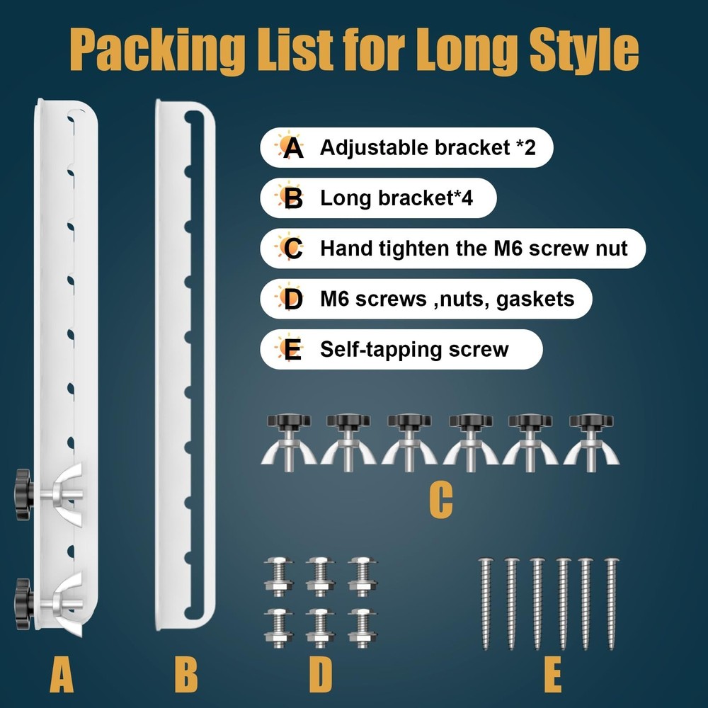 Solar Panel Mount, 16 in with Foldable Tilt Legs Adjustable Solar Panel Tilt ...