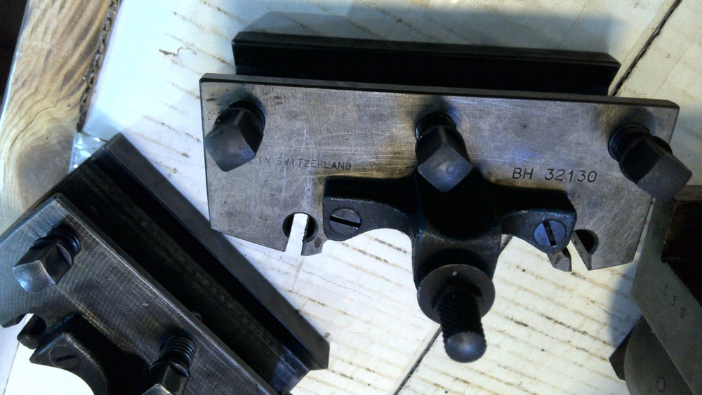 3- Swiss Multifix Quick Change Tool holders. Includes Tool Post Enco E-3