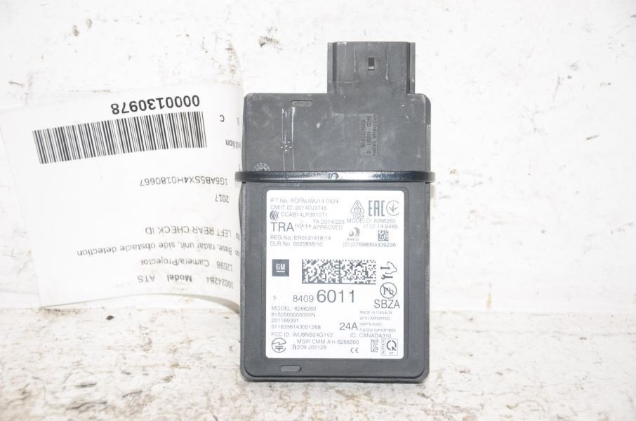 2017 CADILLAC ATS Rear Radar Side Obstacle Detection Sensor Module        842834