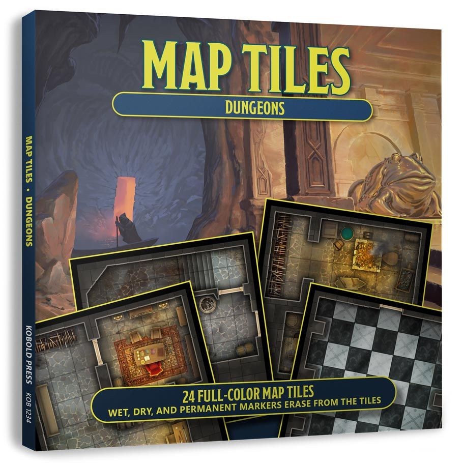 Kobold Press Map Tiles Dungeons Rpg Game Accessory