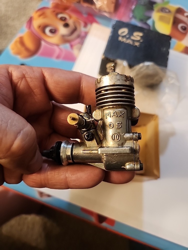 OS Max 10 R/C Model Airplane Glow Engine With Box And Paperwork