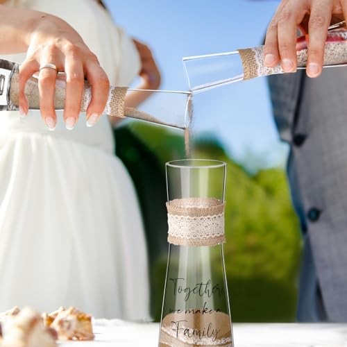 Unity Sand for Wedding Ceremony Set Include Ceremony Vase, Sand, Cork Rustic