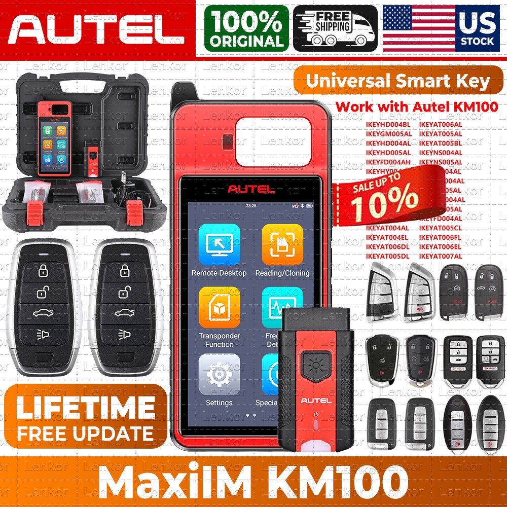 Autel MaxiIM KM100 KM100E KM100X Key Fob Programming Tool Programmer Immobilizer