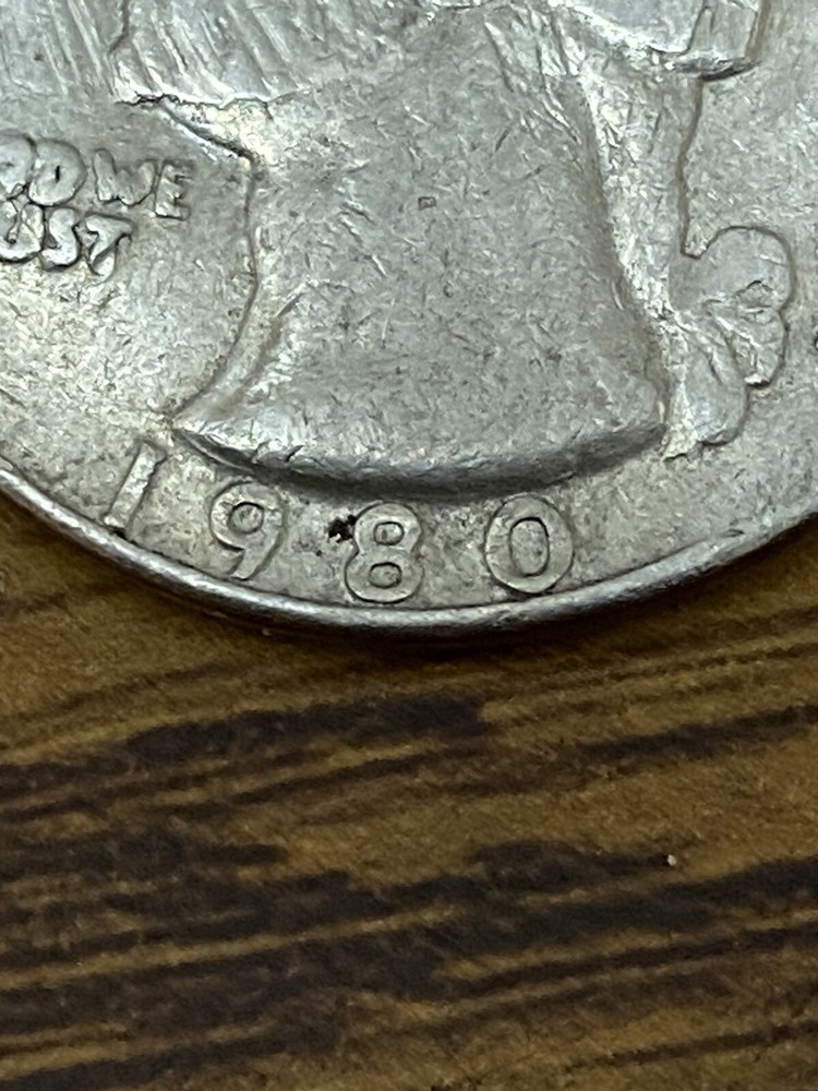 1980 quarter dollar P filled mint mark MULTI ERRORS
