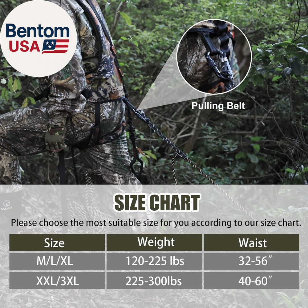 Tree Stand Harness, Hunter Safety System Harness for Tree Stand, Lightweight Pad
