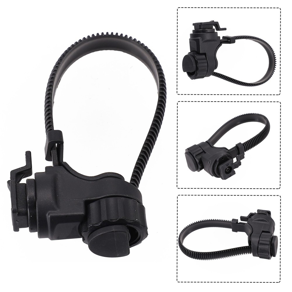Bicycle Light Mount Handlebar Light ABS Bicycle Accessories Black Cycling