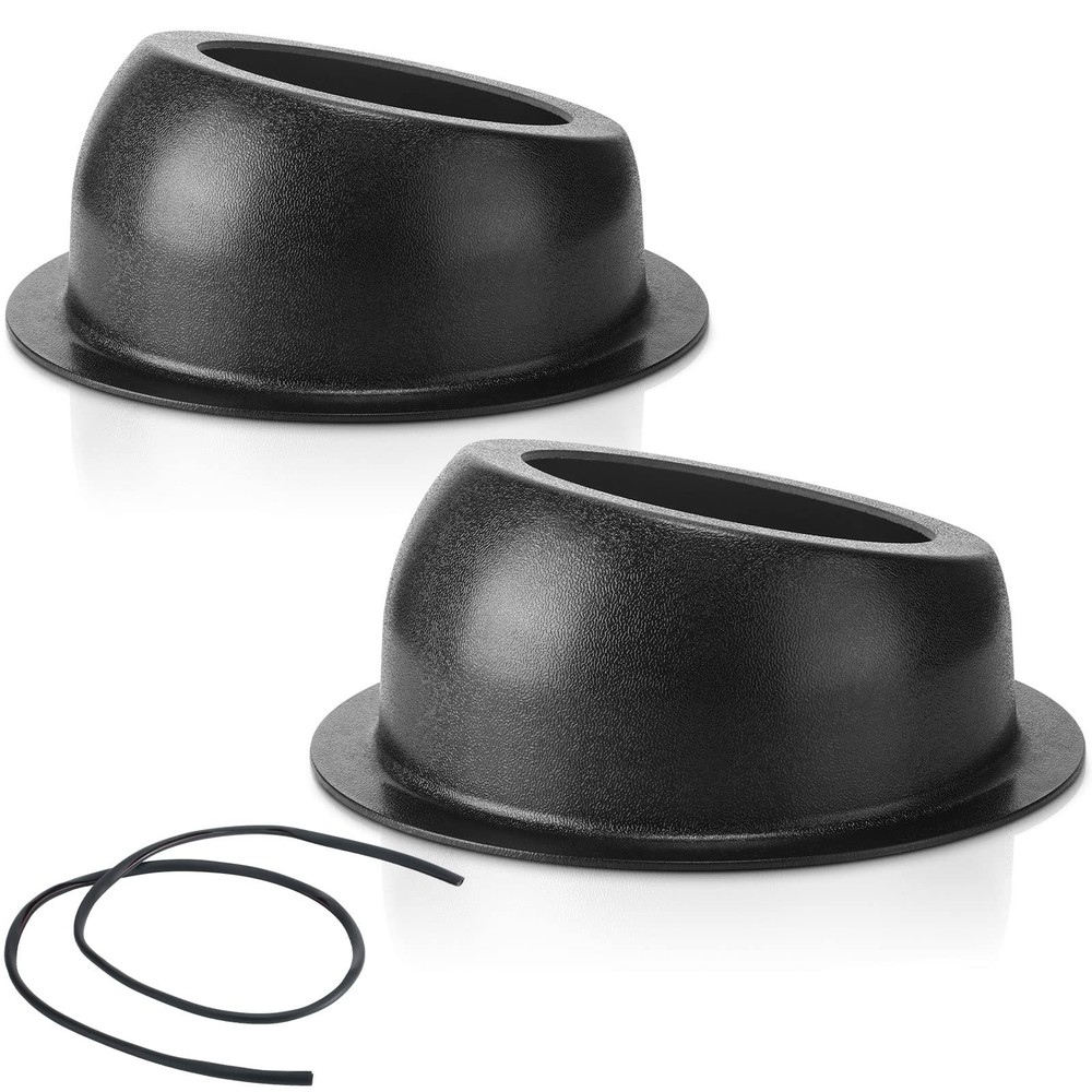 Amylove 2 Pcs Universal Angled Speaker Enclosures Boxes Pods Surface Mount wi...